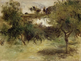 Paisagem com árvores