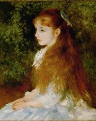 Pequena Irene Retrato da filha de 8 anos do banqueiro Cahen d