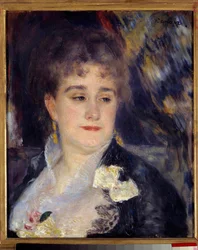 Madame Georges Charpentier, Pintura de Pierre Auguste Renoir (1841-1919) 1876 - 1877, 0,46 x 0,38 m, Paris, musee d