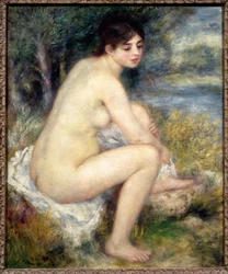 Mulher nua numa paisagem