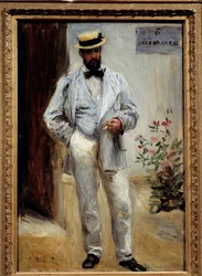 Retrato no pé de Charles Le Coeur (1830-1906), arquiteto francês. Pintura de Pierre Auguste Renoir (1841-1919)