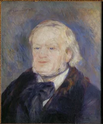 Richard Wagner Pintado em Palermo para um admirador do compositor (pintura sobre tela)