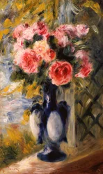 Rosas em um vaso azul, 1892