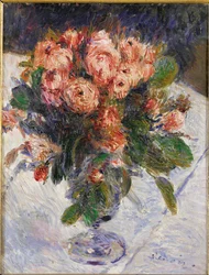 Rosas cintilantes (óleo sobre tela)