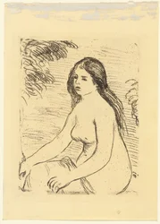 Mulher Nua Sentada