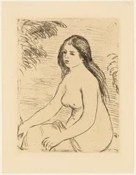 Mulher Nua Sentada
