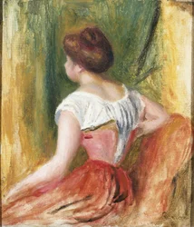 Jovem sentada