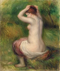 Nu sentado (óleo sobre tela)