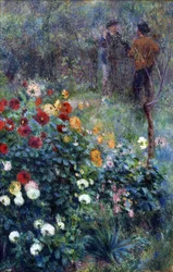 The Garden in the Rue Cortot, Montmartre - Pierre Auguste Renoir (1841-1919). Óleo sobre tela