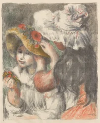 O Chapéu Alfinetado com Flores O Chapéu Alfinetado, 1898.