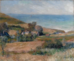 Vista do litoral perto de Wargemont na Normandia, 1880