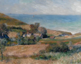 Vista do litoral perto de Wargemont na Normandia, 1880.
