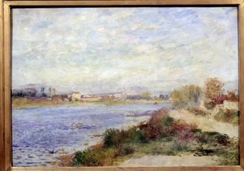 Vista do Sena em Argenteuil Pintura de Pierre Auguste Renoir (1841-1919) 1873 Sol. 0,46x0,65 m Paris, musee d