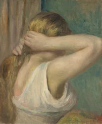 Rapariga com os braços levantados, c.1895 (óleo sobre tela)