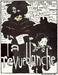 Arte. A Revue Blanche. Cartaz de Pierre Bonnard, França