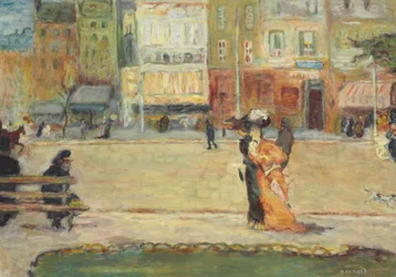 Boulevard de Clichy ou cena de rua em Paris