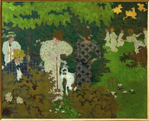 O crepúsculo ou um jogo de croquet (pintura sobre tela)
