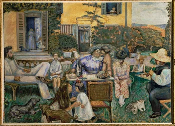 La famille Terasse, uma tarde burguesa (óleo sobre tela)