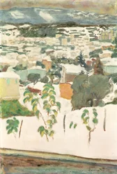Le Cannet in the Snow, c.1927 (óleo sobre tela)