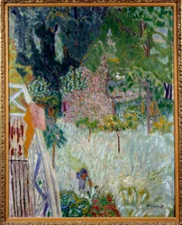 Le apple mier floral ou balcon Vernonet Painting by Pierre Bonnard (1867-1947) 1920 Dim. 1x0,8 m Brest musee des Beaux Arts