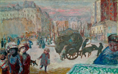 Manhã em Paris (pintura sobre tela)