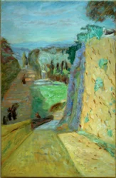 Paisagem, o beco em Le Cannet