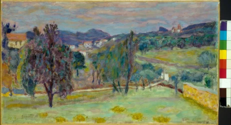 Paisagem violeta, noite