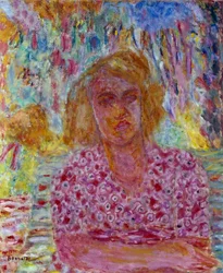 Retrato de Colette Carre. Pintura de Pierre Bonnard (1867-1947), século XX. Coleção particular