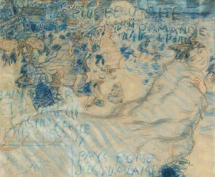 Estância balnear na Normandia, c.1897-98 (pastel sobre cartão)