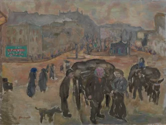 Cena de rua (óleo sobre tela)