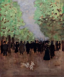 Cena de rua, ca. 1894 (óleo sobre madeira)