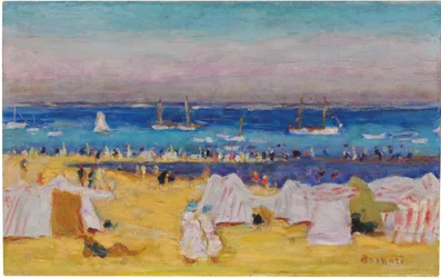 The Beach (Arachon), c.1922 (óleo sobre tela)