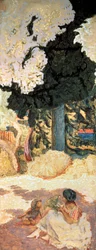 Mar Mediterrâneo, tríptico, painel do lado direito, 1911.