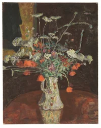 Flores silvestres, umbelas e papoilas, c.1912 (óleo sobre tela)