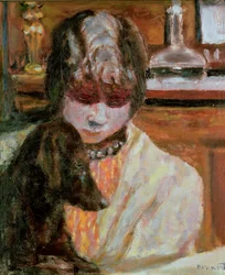 Mulher com um cão, c. 1913