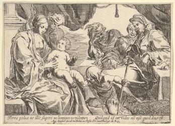 Sagrada Família com Santos, 1610-42.