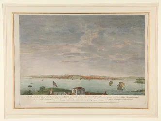 Uma vista da cidade de Boston, a capital da Nova Inglaterra, na América do Norte