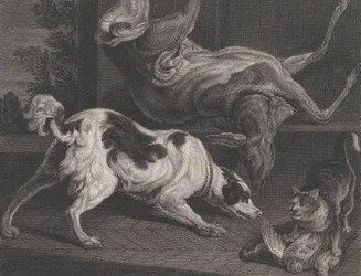 Cães e natureza morta, 1778