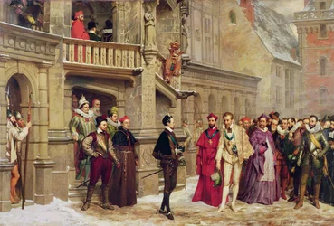 Henri III e o duque de Guise, 1855