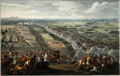A Batalha de Poltava em 27 de junho de 1709, depois de 1724.
