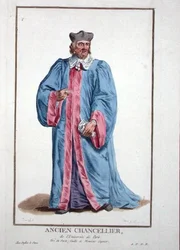 Vestido de um chanceler da Universidade de Paris do 