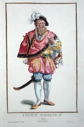 Vestido de um magistrado suíço do 