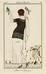 Prato de "Costumes Parisiens".