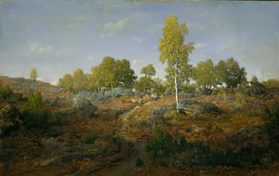 Um caminho entre as rochas, provavelmente em 1861.