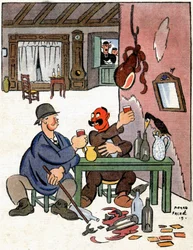 Alcoólicos no campo, c.1922 (ilustração)