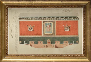 Projeto de decoração para a Grande Câmara do Tribunal de Cassação
