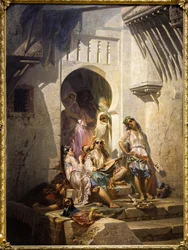 Mulheres de Argel, interior do pátio