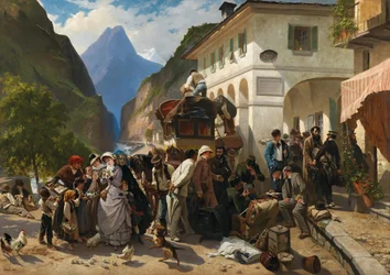 Alfândega no Simplon, 1880.