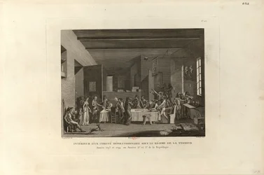 Dentro de um Comitê Revolucionário durante o Reinado do Terror, 1802.
