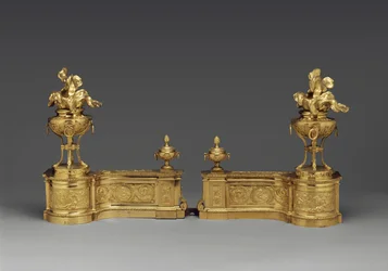 Andirons, c.1770-80 (bronze dourado)